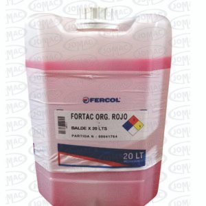 ANTICONGELANTE FORTAC ORGANICO ROJO X 20 LTS
