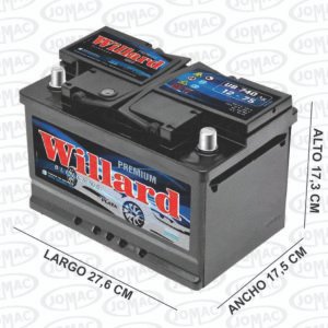 BATERIAS WILLARD 12V 75  590 CCA 276X175X173