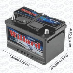BATERIAS WILLARD 12V 80  670CCA 276X175X175  DER
