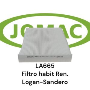 FILTRO HABITACULO RENAULT DUSTER-KOLEOS-SANDERO -KICKS-CAPTUR MAHLE LA665