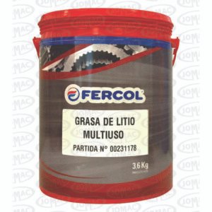 GRASA FERCOL LITIO CON DISULFURO DE MOLIBDENO X 3,6 KG*