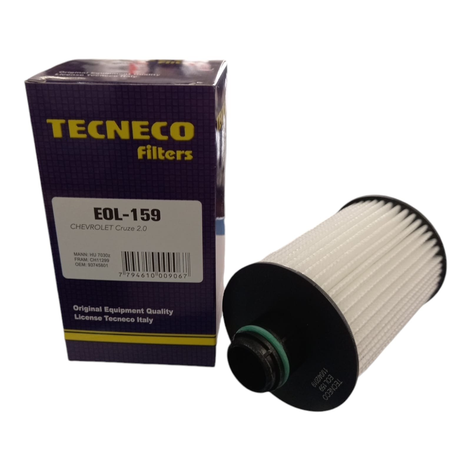 FILTRO ACEITE CHEV CRUZE - CAPTIVA 2.0D TECNECO EOL159