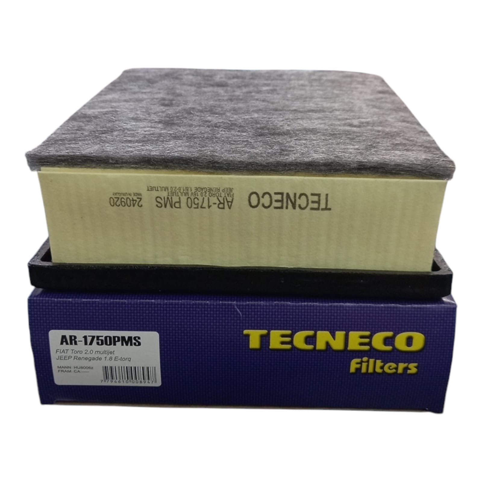 FILTRO AIRE FIAT TORO 2.0 JTD RENEGADE TECNECO AR1750PMS