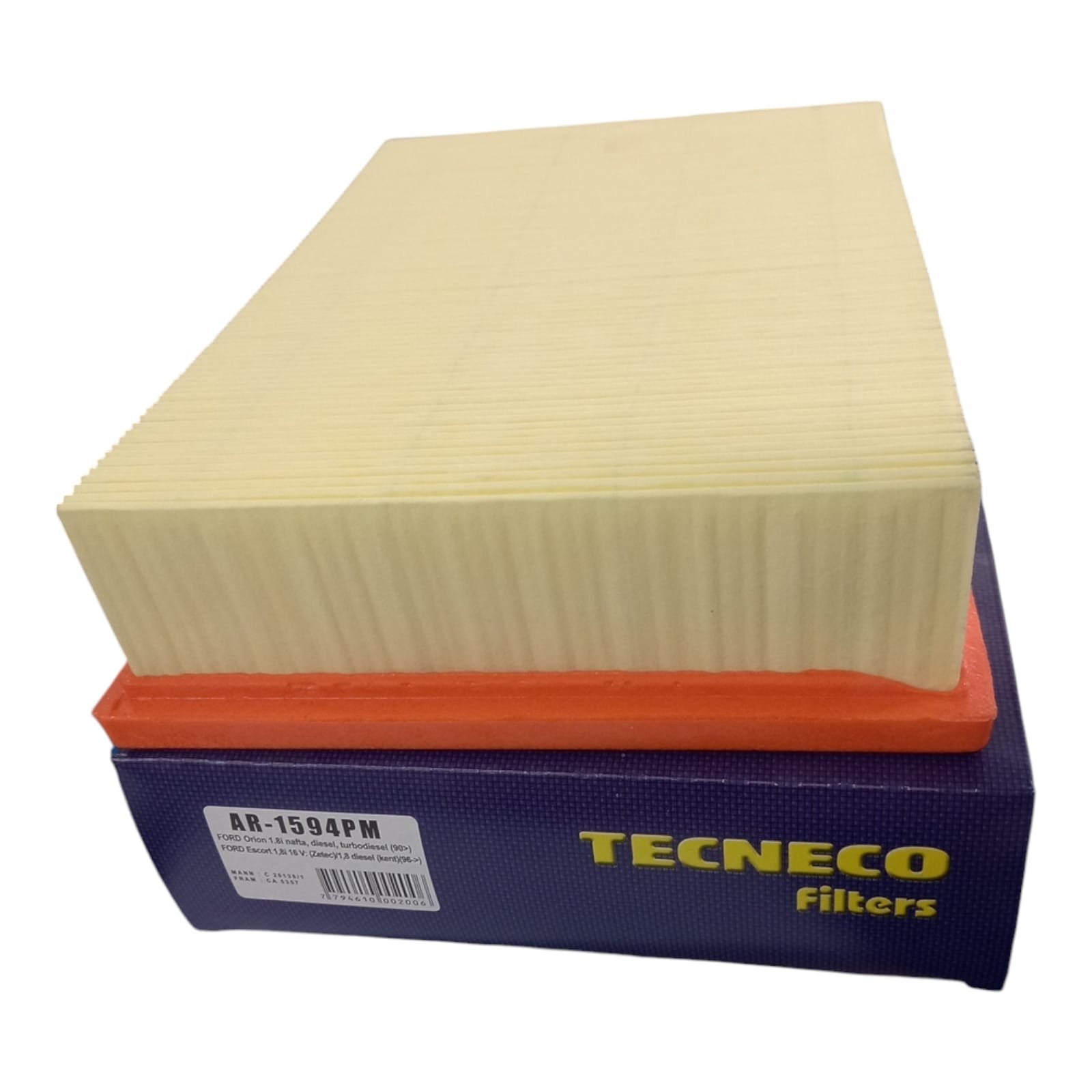FILTRO AIR FORD ESCORT MOT 1,8I Y DIE TECNECO AR1594PM