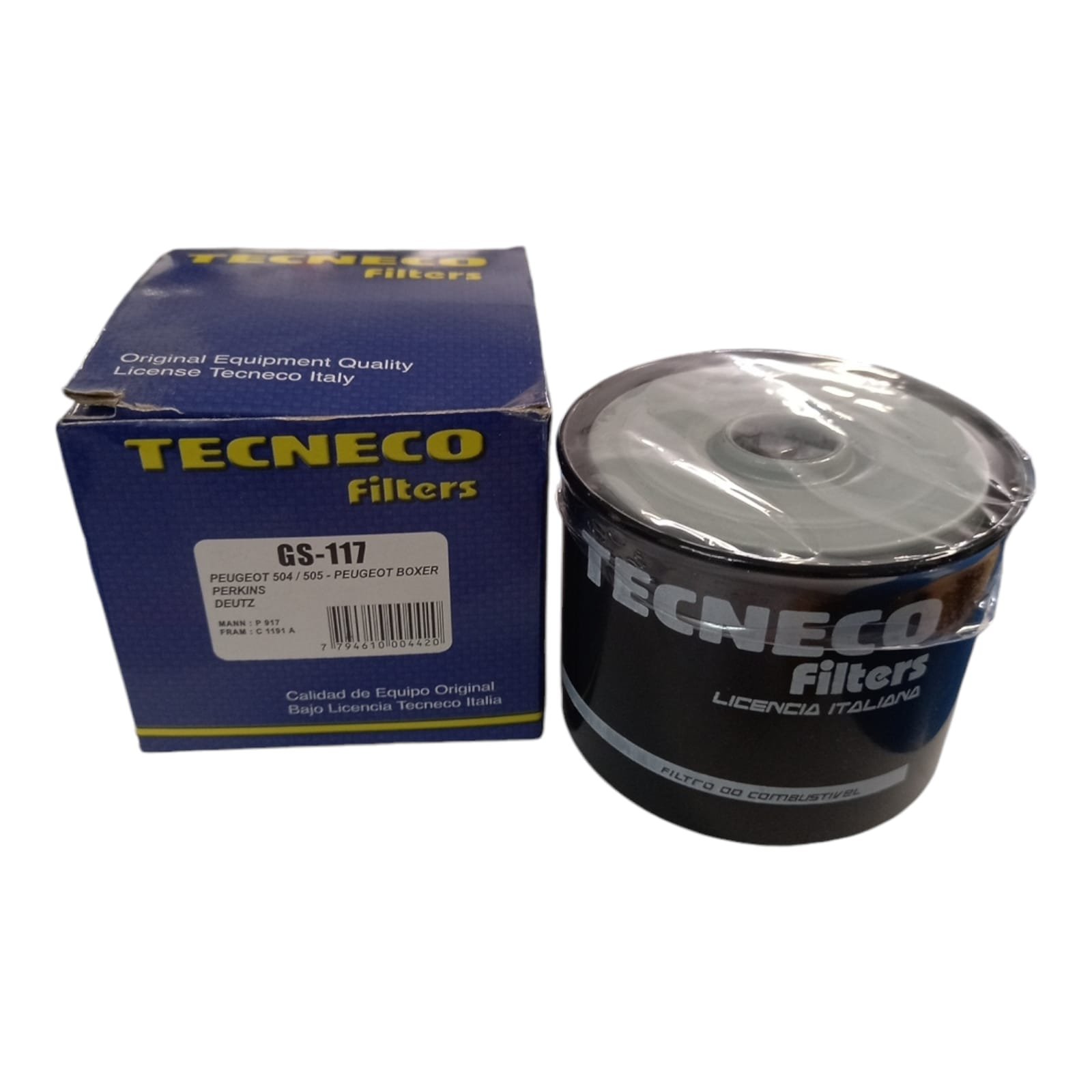 FILTRO GASOIL PERKINS/DEUTZ/PEUG/REN TECNECO GS117 BOCA GDE